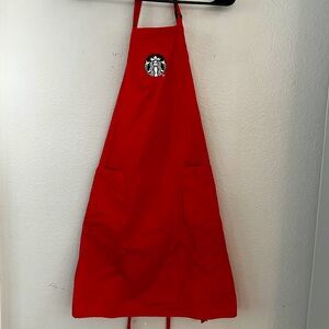 Starbucks red apron
